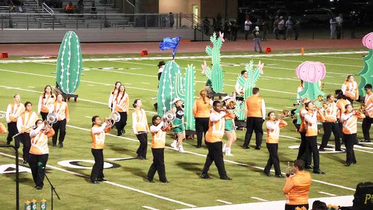 Fightin’ Gobbler Band competes