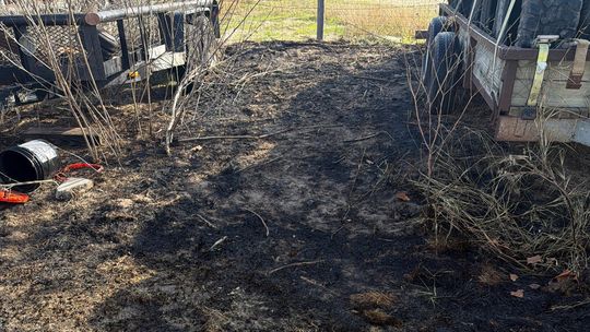 Fireworks cause grass fire