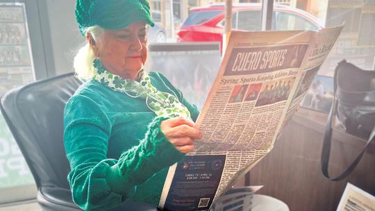 Sporting green for St. Patrick’s Day