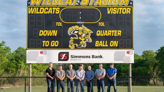 YISD unveils new scoreboard at Wildcats Football Stadium