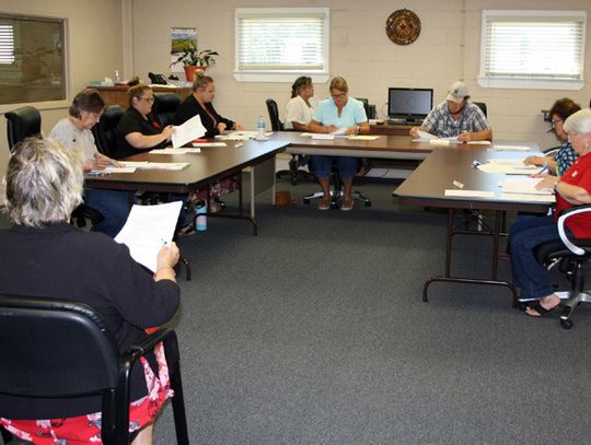 One county resident, left, attended the public hearing on the proposed 2025 budget of the DeWitt County Appraisal District on July 16. Like other organizational budgets throughout the county, price increases are prompting a 7.5% increase in next year’s budget. (Staff Photo)