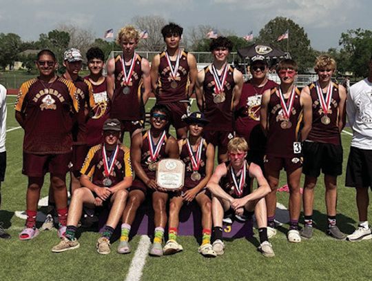 Back row L-R: Coach Williams, Pedro Villanueva, Cody Jones, Nick Villarreal, Mayson Buch, Nick Serna, Skylar Garcia, Gunner Wilson, Maverick Eckhardt, Layne Wisian, and Coach Randy Castillo, Front row L-R: Connly Metting, Jacob Torres, Michael Ramirez, and Jayson Buch. PHOTOS COURTESY OF N...