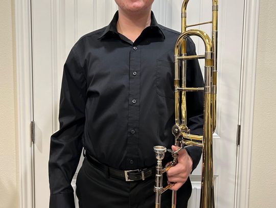 Peggy Ledbetter’s grandson, Trevor Ledbetter of Industrial High School, has been selected for the 2025 All State Band. As a trombone player, Trevor is a third-generation brass player. His father, born in Cuero, is the principal trumpet player in the Victoria Symphony and the Corpus Christi...