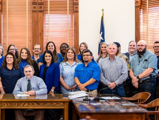 Judge Daryl Fowler, center, signed the proclamation officially designating April 2025 as National Child Abuse Prevention Month, surrounded by advocates from Rainbow Room, Norma’s House, SJRC Belong, Pain to Purpose, and law enforcement officers. The groups share the common goal of raising...