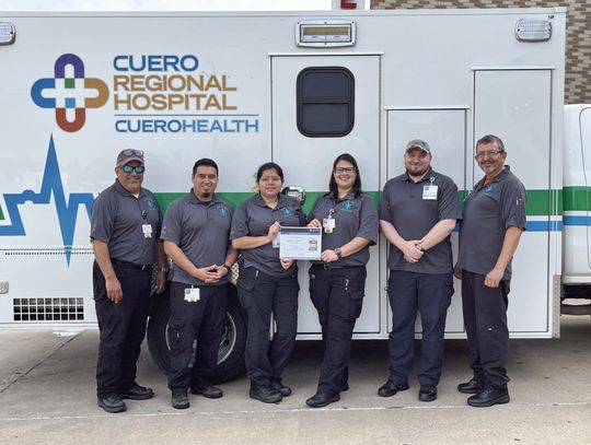 Cuero EMS earns award for early response to heart attack, stroke