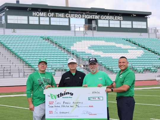 EVthing donates to Booster Club