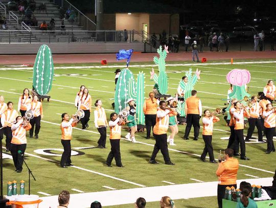 Fightin’ Gobbler Band competes