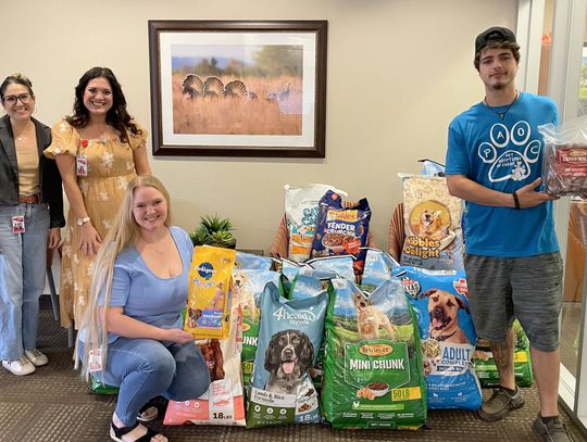 GVEC collects food for pet shelter