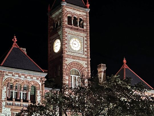 The DeWitt County Courthouse Clock has recently been repaired and is once again keeping time. The bells, however, can only be operated manually at present. The county is working on getting automated bells on the hour. The courthouse is the site of this week’s Trunk or Treat. Maybe someone...