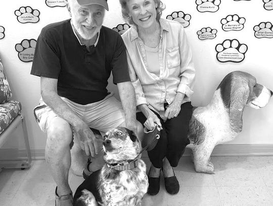 Milt and Kathy McLeod fostered Opal recently after finding her abandoned on a country road. CONTRIBUTED PHOTO