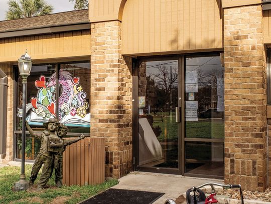 The Yorktown Public Library, located at 103 W Main, evolved from a one-room building to a tech hub. The front door greets visitors from all age groups with various activities ranging from “Toddler Timer” every Tuesday to “Senior Socials”. PHOTO BY ELE CHEW