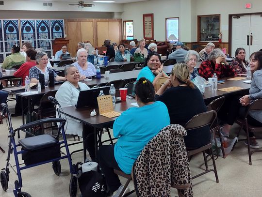Seniors enjoy Bingo at First United Methodist Church