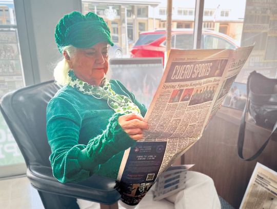 Sporting green for St. Patrick’s Day