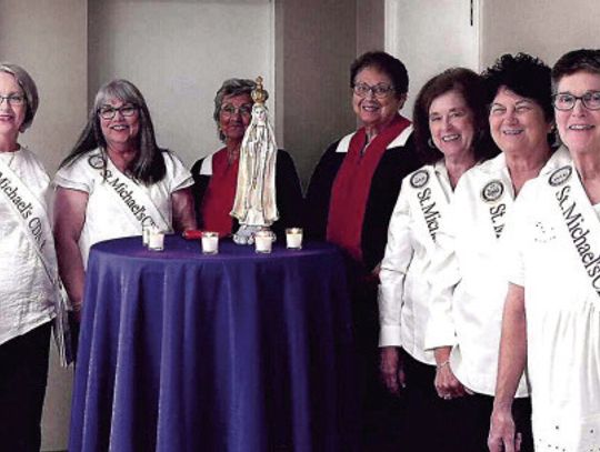 The St. Michael’s Catholic Daughters of America held their monthly meeting and Installation of Officers on August 8, 2024 Kathy Morrow- Treasurer. Linda Arguellez- Financial Secretary. Nancy Stefka- Recording Secretary. Barbara Boehm- Vice Regant. Mary McCurdy- Regant. Court Chaplin not pi...