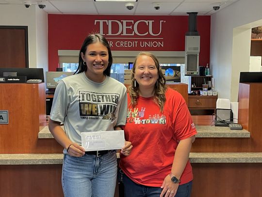 TDECU Cares awards scholarship