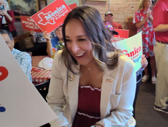 U.S. Rep. Monica De La Cruz visits for GOP rally