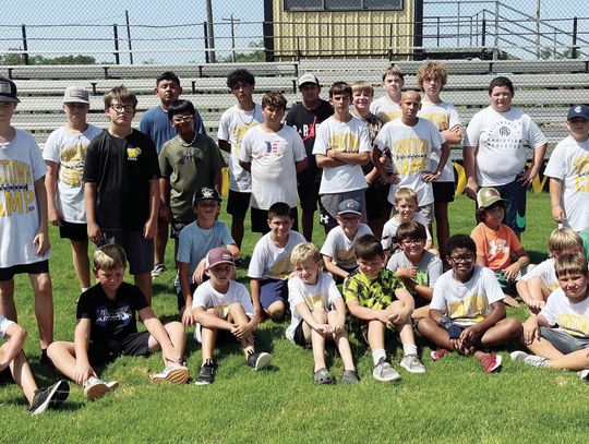 More than 30 future WIldcats, incoming grades 3-8, attended the Wildcat Football Camp, July 30 - Aug. 1. CONTRIBUTED PHOTO