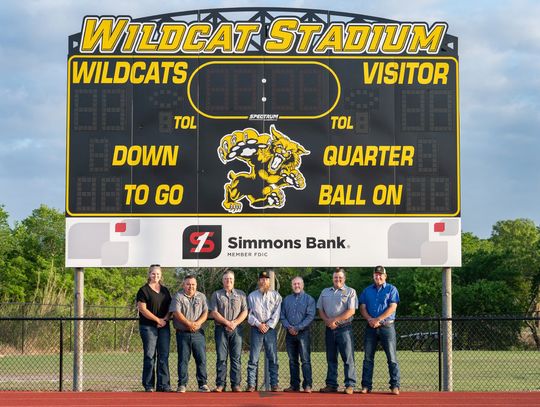YISD unveils new scoreboard at Wildcats Football Stadium