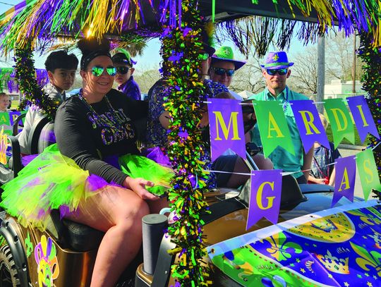 Photo by Peggy Savage Mardi Gras ATV Parade kicked off the 1st annual Mardi Gras in Yorktown