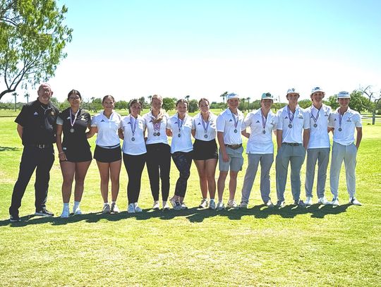 The Yorktown High School 2025 golf teams 