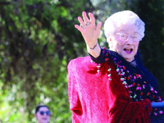 In the parade, lifelong Yorktown resident Caroline Blaine, 100, waved to everyone in celebration of her centennial year and a special 2024 Western Days. STAFF PHOTOS