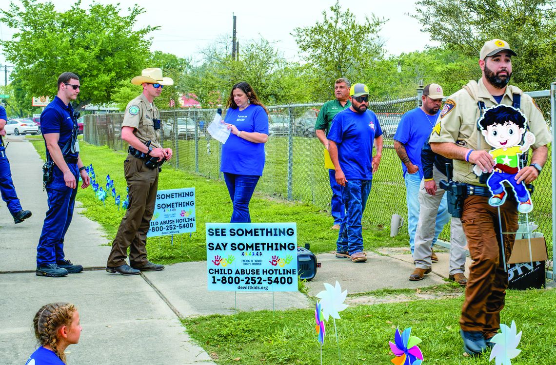 April is National Child Abuse Prevention Month, featuring various events to raise awareness. The Siren Sound-Off Ceremony took place on April 1 at 11:45 a.m. at 601 E. Broadway, led by Kati Klores from the DeWitt County Child Welfare Board. She read a list of 91 con_rmed abuse or neglect v...