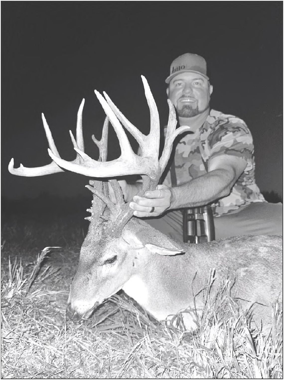 78 6/8 B&amp;C. Forrest Hodges, 37, with the trio of free ranging whitetaiis he took off his property in Cherokee County between Sept. 28 and Oct. 1 using Managed Lands Deer permits provided by the Texas Parks and Wildlife Department. All of the bucks were 7 1/2 years old. Contributed phot...