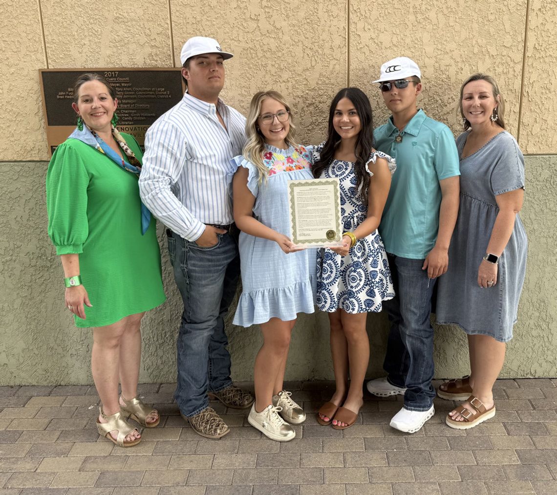 City honors 4-H Livestock Judging Team