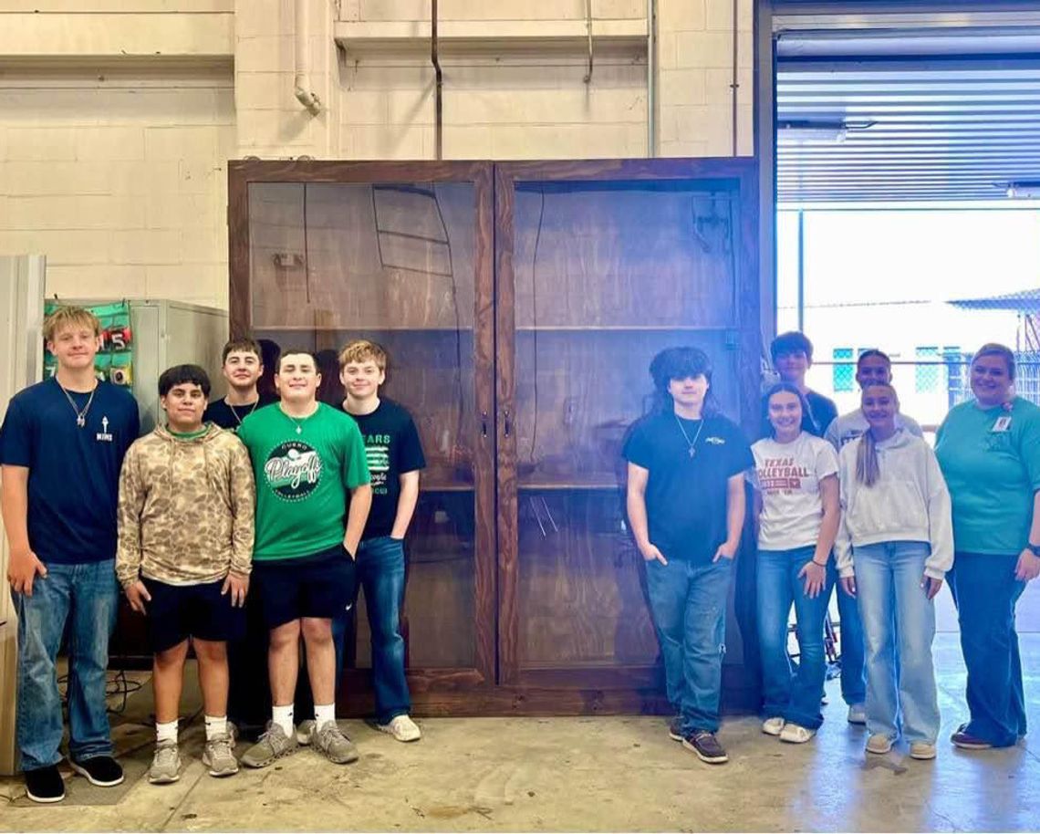 CJHS students build new trophy case CJHS students build new trophy case