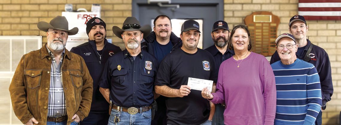Cuero VFD donation