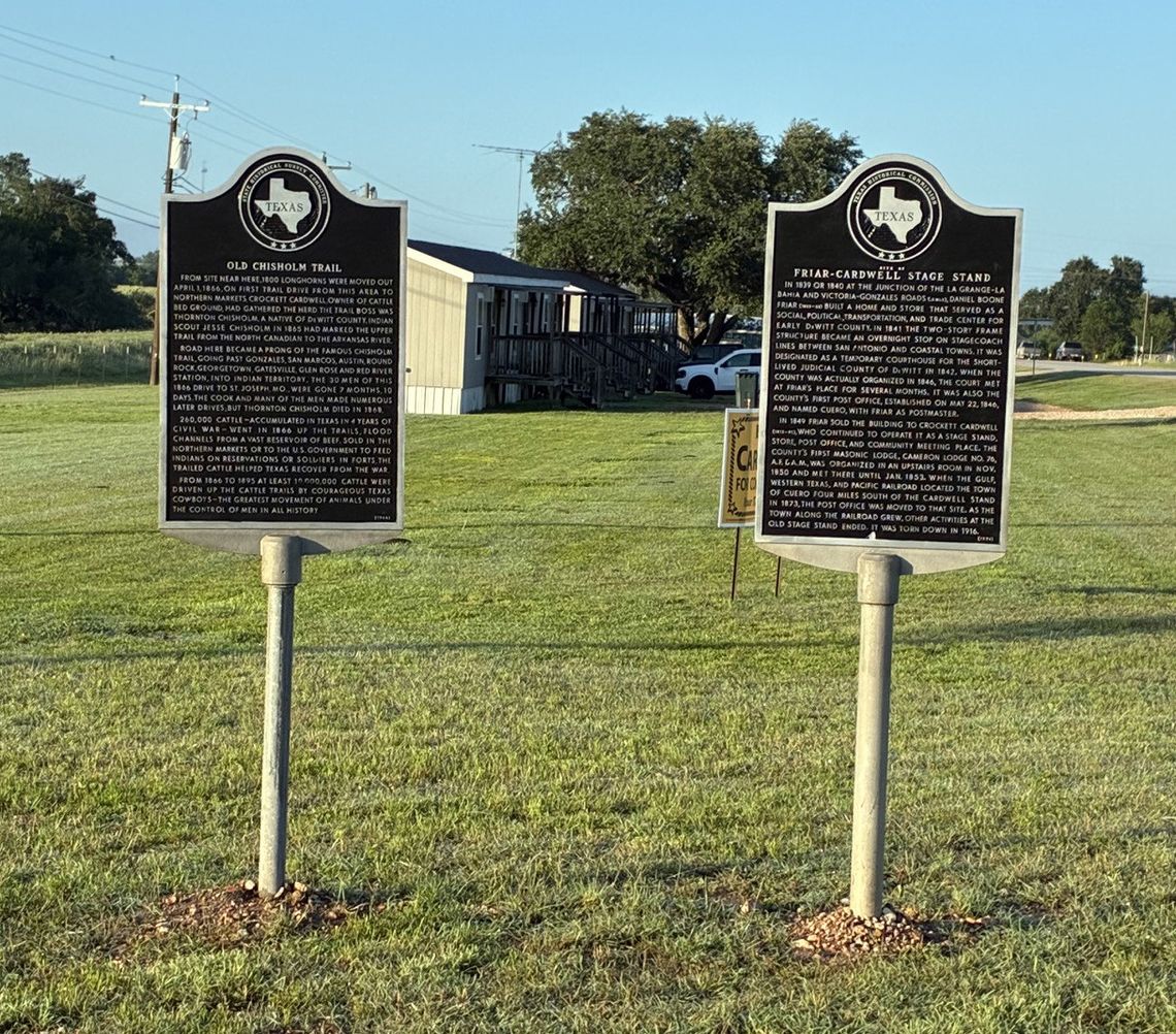 DeWitt County historical markers repaired, relocated DeWitt County historical markers repaired, relocated