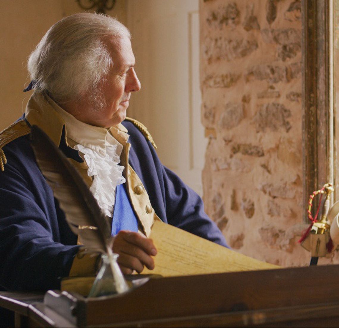 DeWitt County pastor brings George Washington to life for King Charles