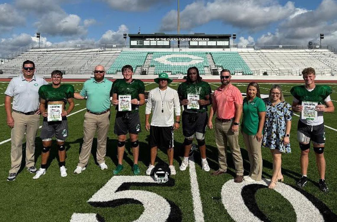Football magazine features Gobblers