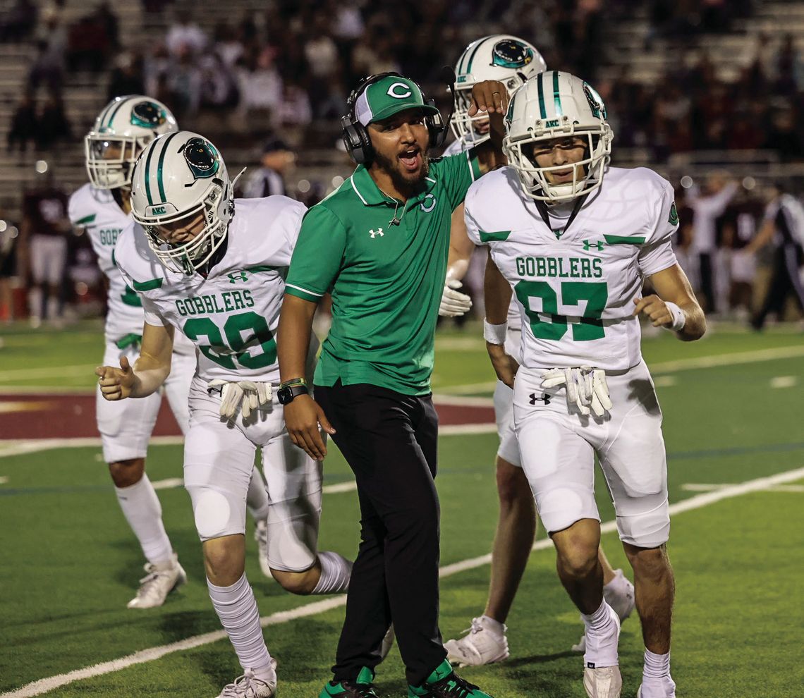 After Friday’s victory over the La Feria Lions, the Cuero Gobblers are headed to Floresville for a showdown with longtime opponents Geronimo Navarro Panthers. The Gobblers hold a 10-4 lead against Navarro in their various matchups. (Photo by Mike Cantu)