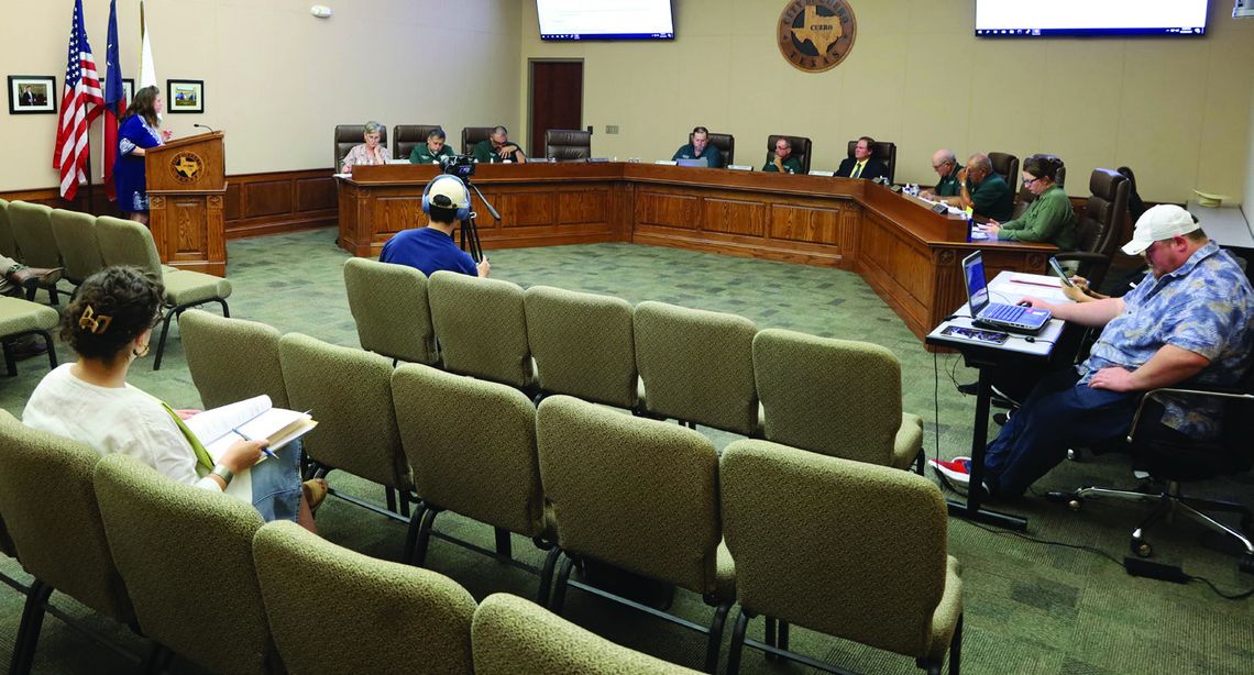 Mayor Pro Tem Mitch Adams leads the Cuero City Council meeting on June 9, hearing comments from Cuero Heritage Museum Director Amber Fitts about their needs for Hotel Occupancy Tax (HOT) funds. City Manager Wayne Berger announced that city offices would be closed on Thursday, June 19, in o...