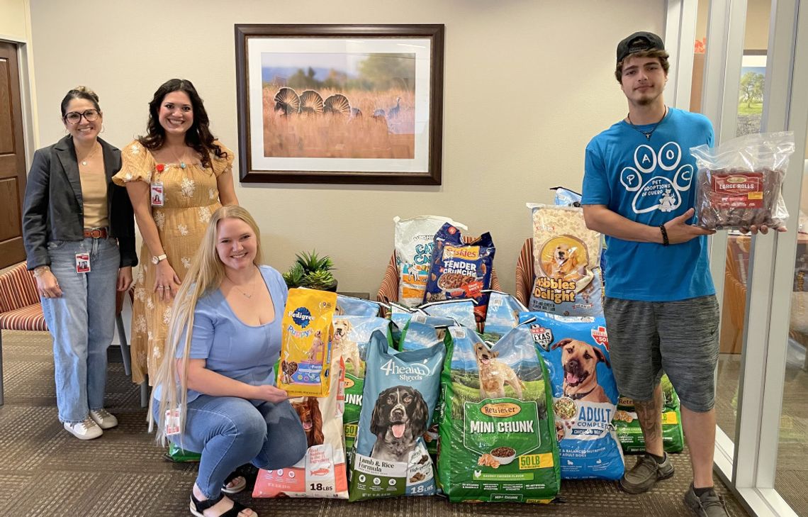 GVEC collects food for pet shelter