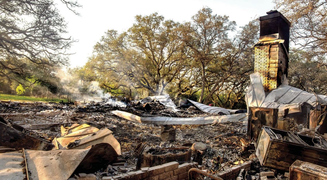 Cherished family photos, wedding dresses, and invaluable heirloom jewelry are now lost beneath the smoldering ruins of the Hill residence, which was destroyed by _re on March 23rd. (Photo by Ele Chew)