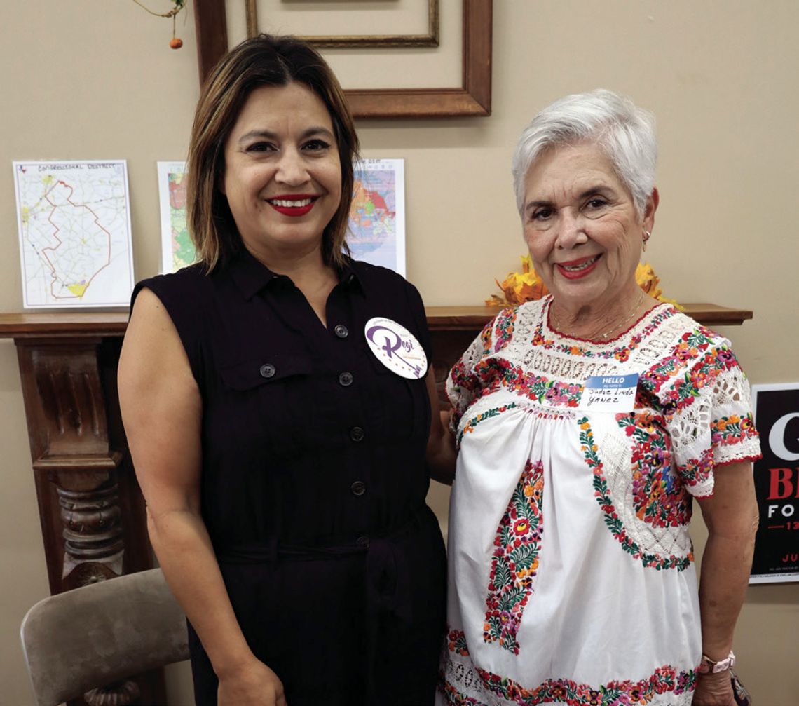 Retired Justice Linda Yanez with her daughter, Regi Richardson, who is running for the same court that Yanez served, District 13 Court of Appeals. STAFF PHOTO