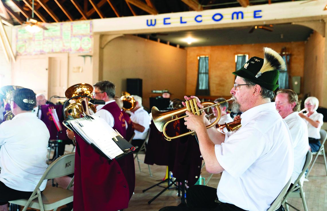 Not only are there dances after the tractor pulls at Nordheim's May Feast this Friday and Saturday, but on Sunday afternoon, another dance with music by the New Braunfels Village Brass Band, above, will offer dancers some great German polka tunes. FILE PHOTO