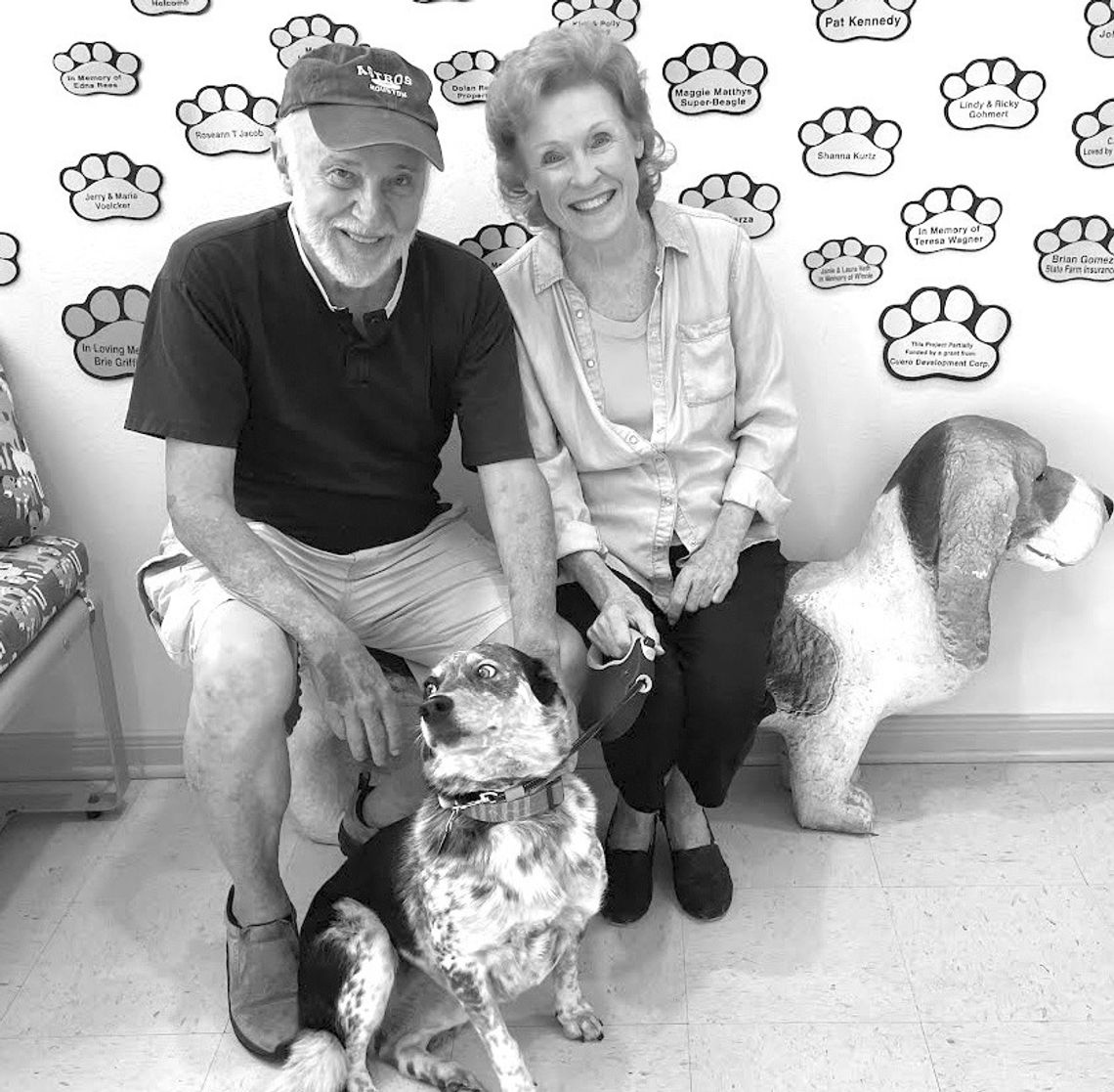 Milt and Kathy McLeod fostered Opal recently after finding her abandoned on a country road. CONTRIBUTED PHOTO
