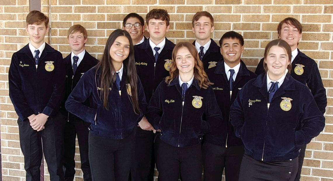 Senior Chapter Conducting competitors include Cody Jones, Jackson Tam, Pedro Villanueva, Percy Torrez, Connly Metting, Abby Klein, Bryce Tessmann, Jacob Torres, Emma Jones, and Brayden Jennings. CONTRIBUTED PHOTOS