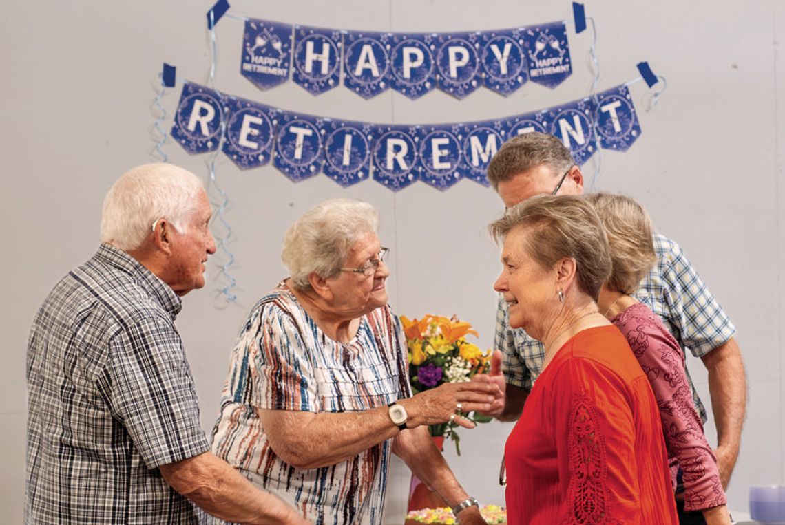 Nordheim citizens thanked Mayor Payne for her many years of service and fighting for their causes at her retirement party at the Rec Center on May 4th. PHOTO BY ELE CHEW