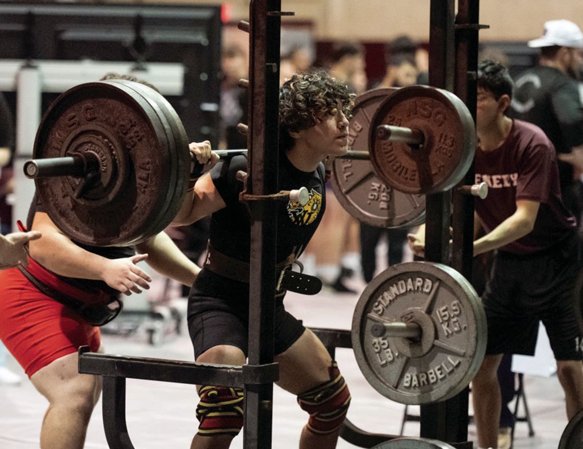 Wildcat senior Johnathan Guerrero placed 2nd in the 132 pound weight class at the Regional Powerlifting Championship and advanced to state. CONTRIBUTED PHOTOS