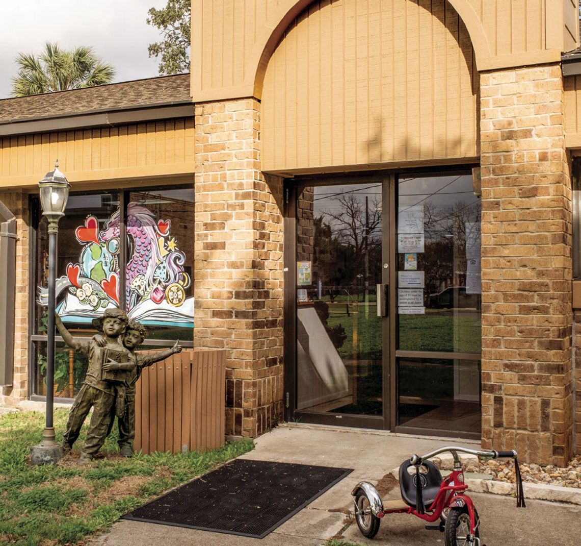 The Yorktown Public Library, located at 103 W Main, evolved from a one-room building to a tech hub. The front door greets visitors from all age groups with various activities ranging from “Toddler Timer” every Tuesday to “Senior Socials”. PHOTO BY ELE CHEW