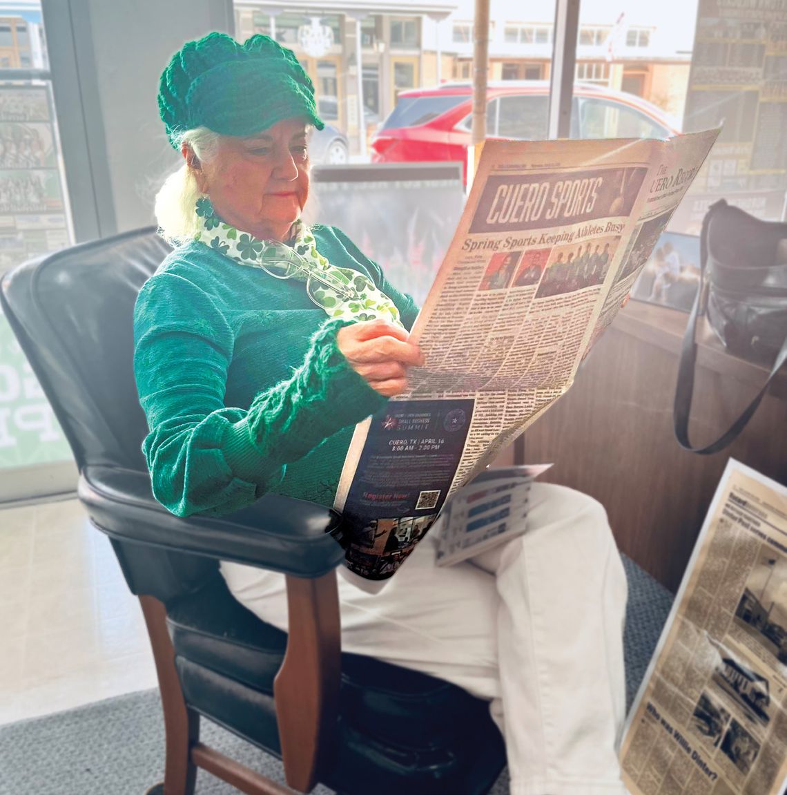 Sporting green for St. Patrick’s Day