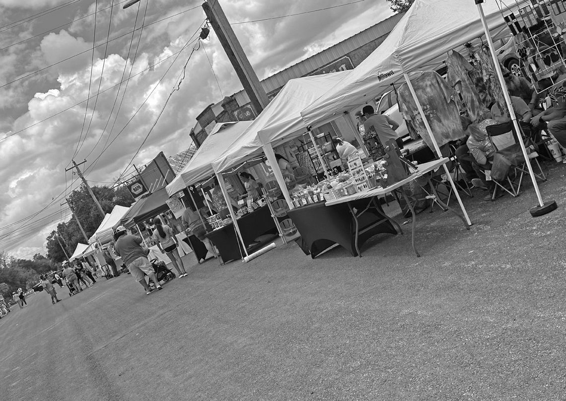 About 50 vendors participated in Yorktown’s first Sunday Market on June 23. Emily Jennings with the Rockin K Boutique organized the event. On August 3, look for a Saturday Evening Market in the City Park from 6 -10 p.m.. (Contributed Photo)