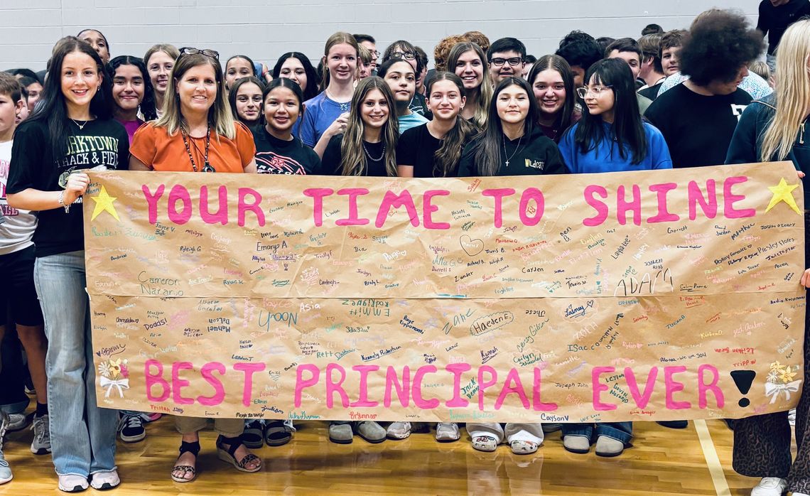 YISD students appreciate their principal