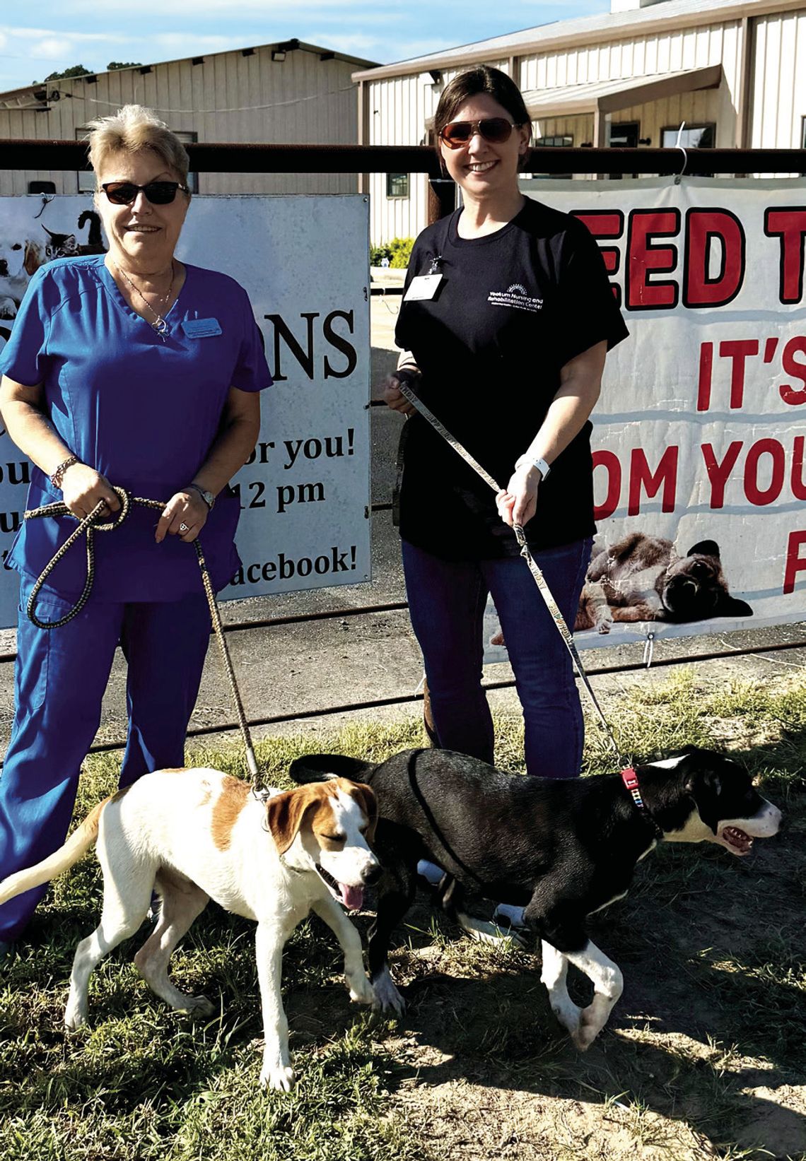 Walking the pups OLLIE and OREO – Marilyn Hajek and Stephanie Pustka. (Contributed photos)
