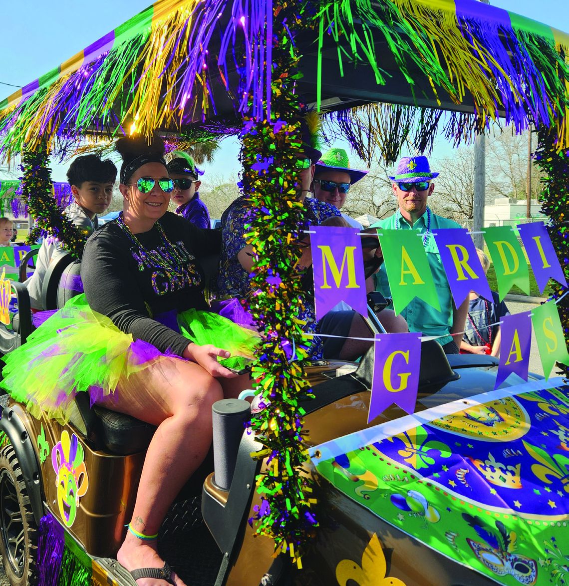 Yorktown celebrated its inaugural Mardi Gras Photo by Peggy Savage Mardi Gras ATV Parade kicked off the 1st annual Mardi Gras in Yorktown
